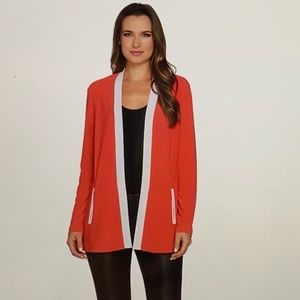 Textured Liquid Knit Open Front Cardigan